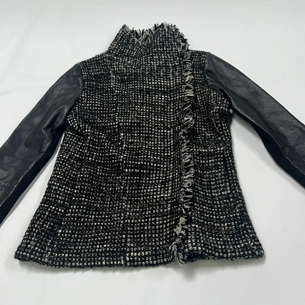 Vince Long Sleeve Zip Up Coat - Picture 2 of 5